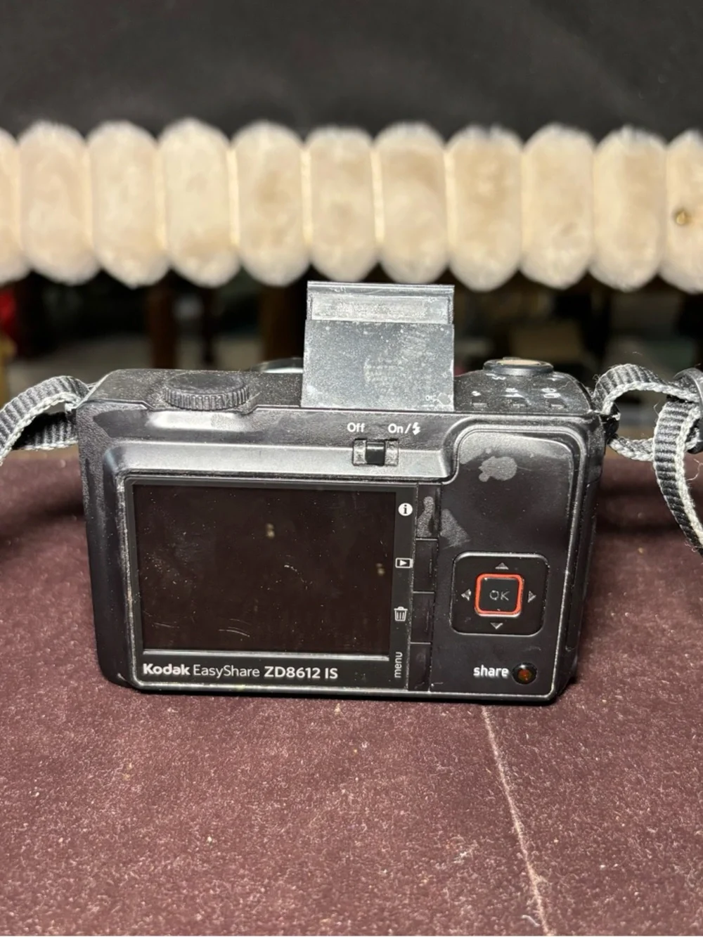 Kodak Black Compact Digital Camera with Lens and Strap
